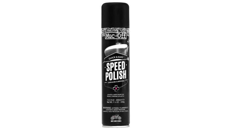 Muc Off Muc-Off Motorcycle Speed Polish, 13.5 fl oz - Two in One Wax and Polish Spray - Post-Wash Protection for On and Off-Road Bikes - Image 1
